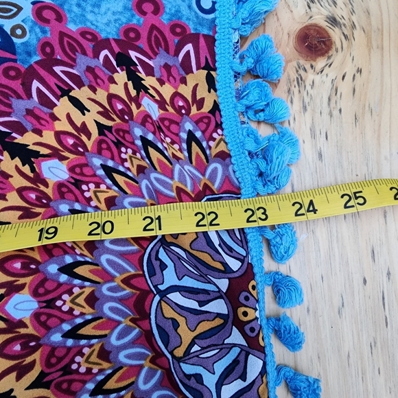 Yincro Swimsuit Cover Size A 100% polyester Multicolor Mandala print - Picture 8 of 9